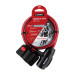 Candado de cable con llave, 12 mm X 1.0 m, HERMEX