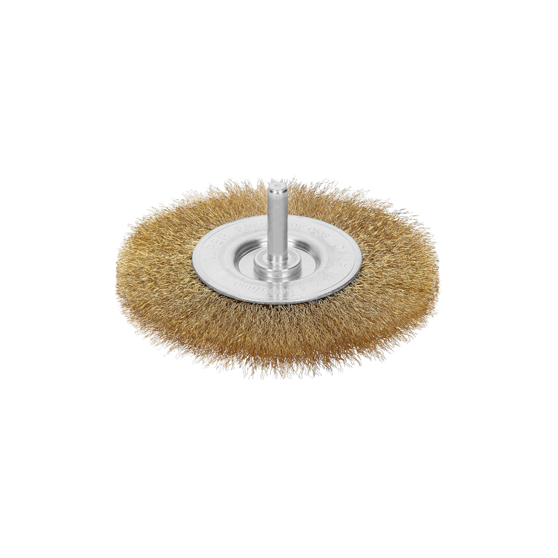 Carda circular 4" alambre fino para taladro, TRUPER