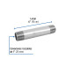 Niple de acero galvanizado 1" x 6", FOSET