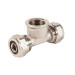 Tee para PEALPE,3/8x1/2x3/8",con rosca hembra central, FOSET