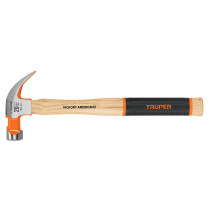 Martillo pulido 20 oz uña curva, mango hickory, TRUPER Grip