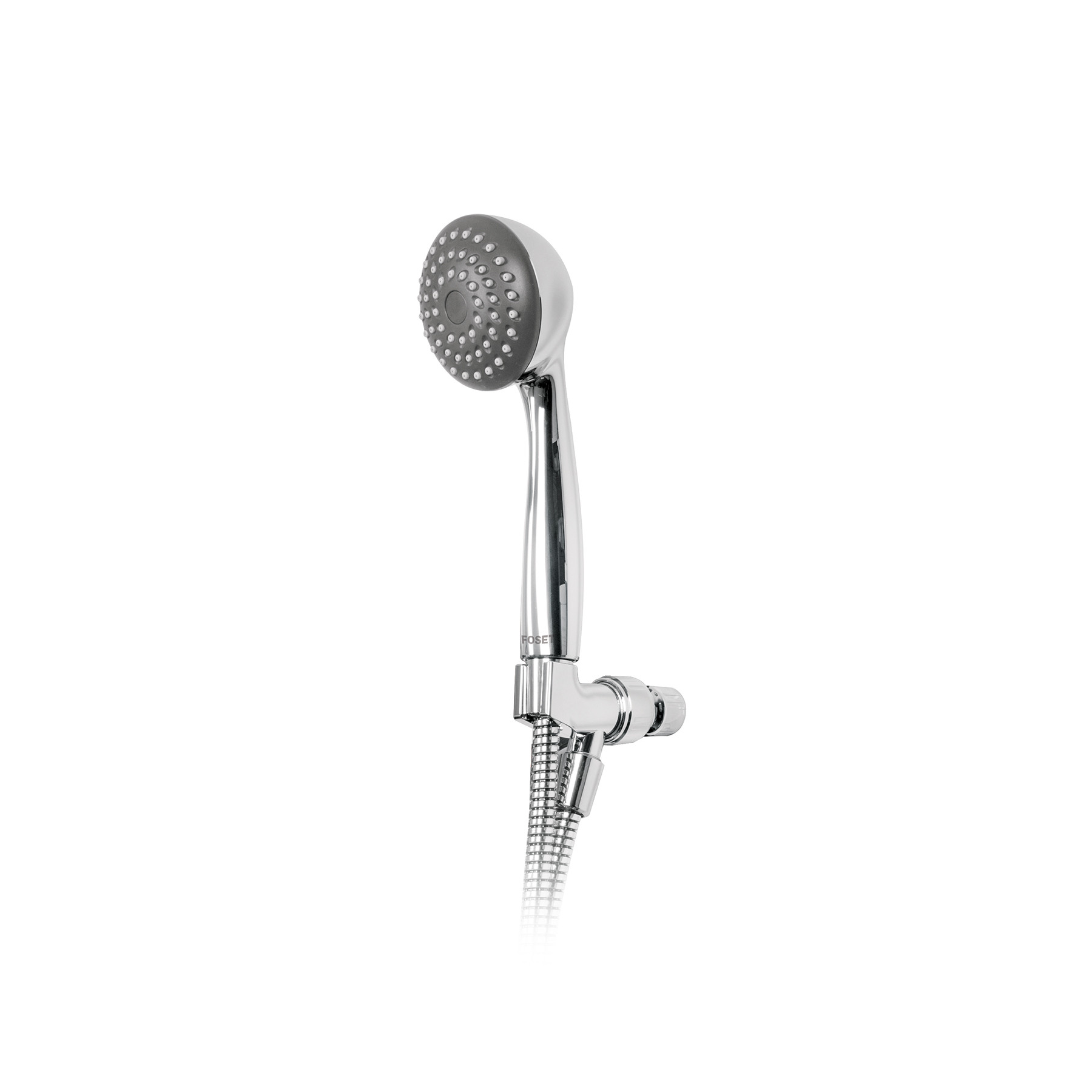 Regadera de teléfono 3-1/4, ABS, con soporte, cromo, AERO