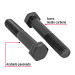 Bolsa con 20 tornillos 1/2" x 3" acero grado 5, FIERO