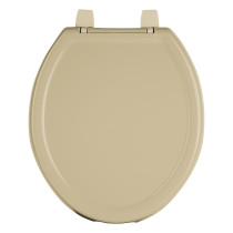 Asiento redondo ligero para WC, abierto, beige, BASIC