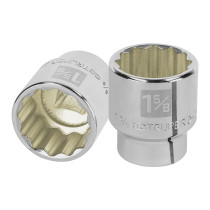 Dado de 1-5/8", 12 puntas, cuadro 3/4", TRUPER