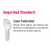 Cerradura tipo oval para entrada, cromo mate, HERMEX