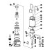 Bomba sumergible acero inoxidable,agua sucia,1-1/2HP, TRUPER