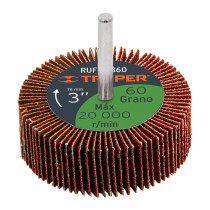 Rueda flap de 3", grano 60, TRUPER