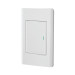 Placa armada blanca 1 interruptor 3 módulos, Lisboa, VOLTECK
