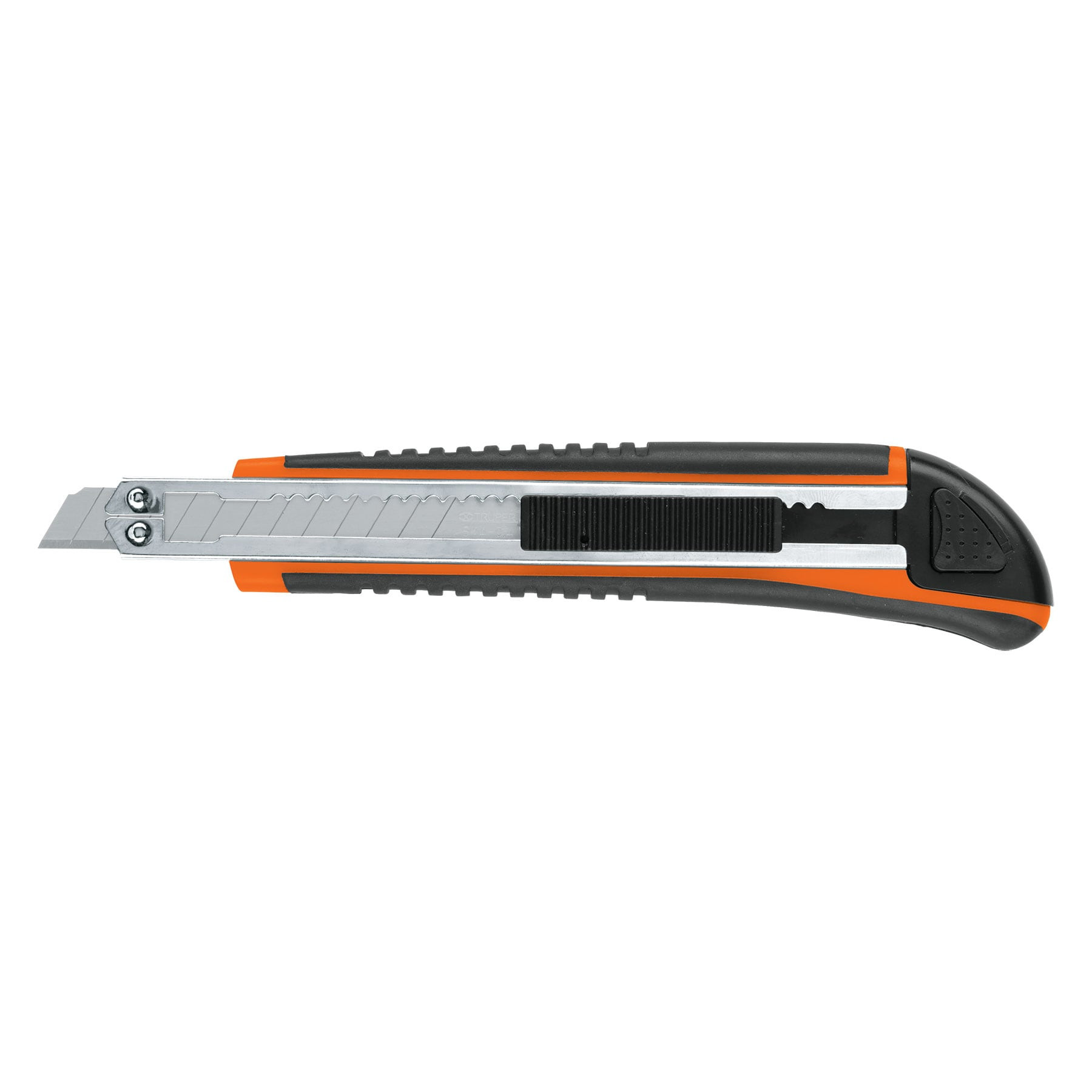 Cutter 9 mm profesional con alma metálica y grip, TRUPER
