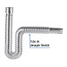 Céspol flexible de polietileno cromado, lavabo o fregadero