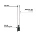 Cavador mangos de fibra de vidrio 44", PRETUL
