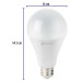 Lámpara LED A25 18 W (equiv. 125 W), luz cálida, caja