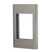 Placa de acero inox con 1 ventana 3 módulos, línea Lisboa