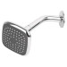 Regadera cuadrada 3-3/4" brazo y chapetón de acero, BASIC