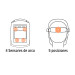 Careta electrónica para soldar sombra 9-13, calavera, TRUPER