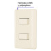 Placa armada 1 interruptor y 1 escalera, marfil, BASIC