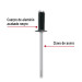 Bolsa c/50 remaches 5/32"x3/8" negros de aluminio, ala 5/16"