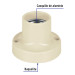 Portalámpara de baquelita, 2-1/4", VOLTECK
