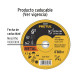 Disco abrasivo de corte preciso metal 9" x 2 mm, PRETUL
