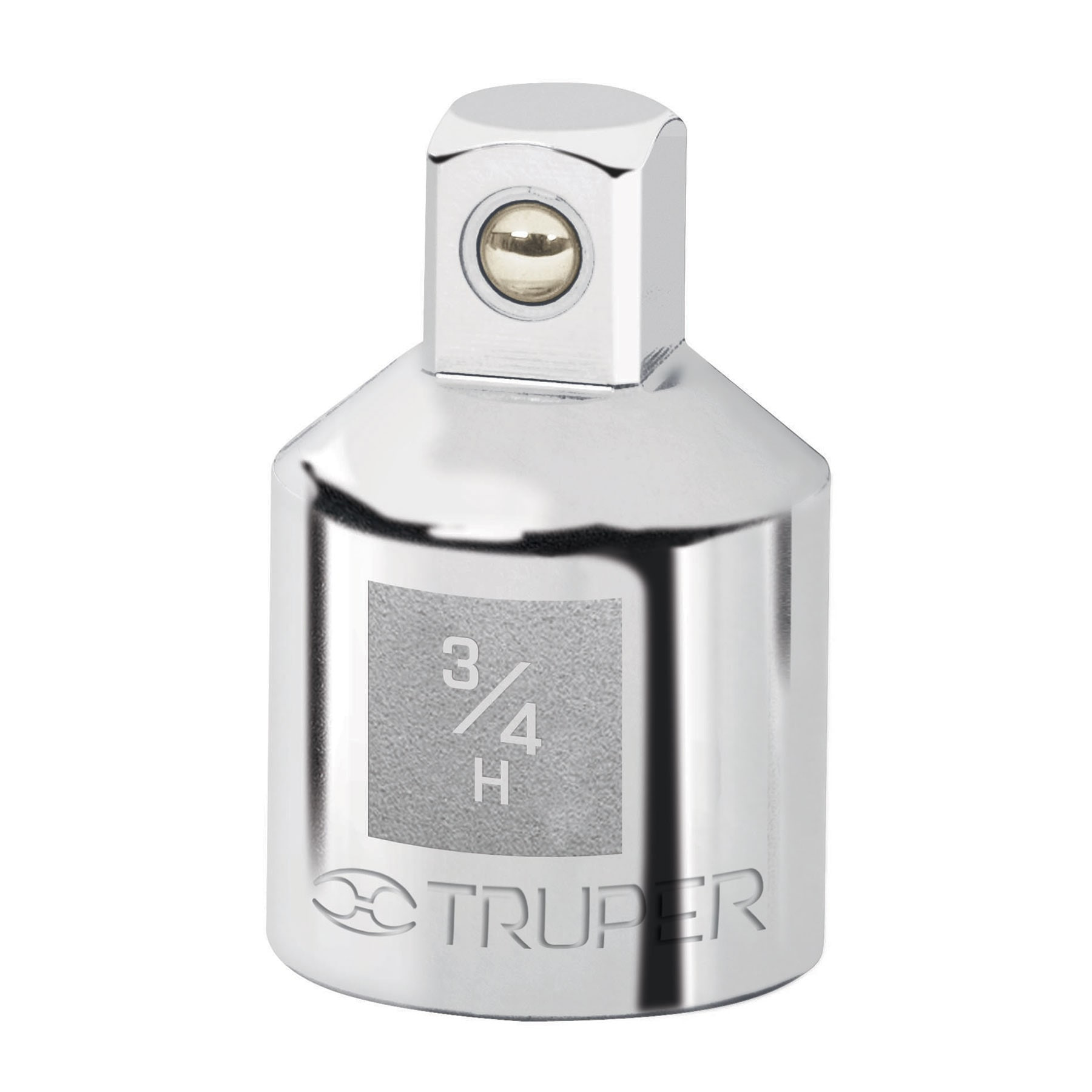 Adaptador para matraca de cuadro 3/4" a cuadro 1/2", TRUPER