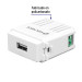 Módulo puerto USB, línea Italiana, color blanco, VOLTECK