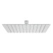 Regadera plato cuadrado 10" sin brazo, cromo, FOSET RIVIERA