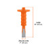 Cincel de corte frío 1 x 8" con grip, TRUPER