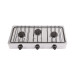 Parrilla de gas de sobreponer 3 quemadores, inox, FOSET