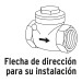 Válvula check horizontal de latón, 1/2", FOSET