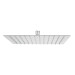 Regadera plato cuadrado 12" sin brazo, cromo, FOSET RIVIERA