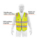 Chaleco de seguridad de alta visibilidad, amarillo,G, EXPERT