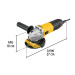 Esmeriladora angular 4-1/2", 700W, PRETUL