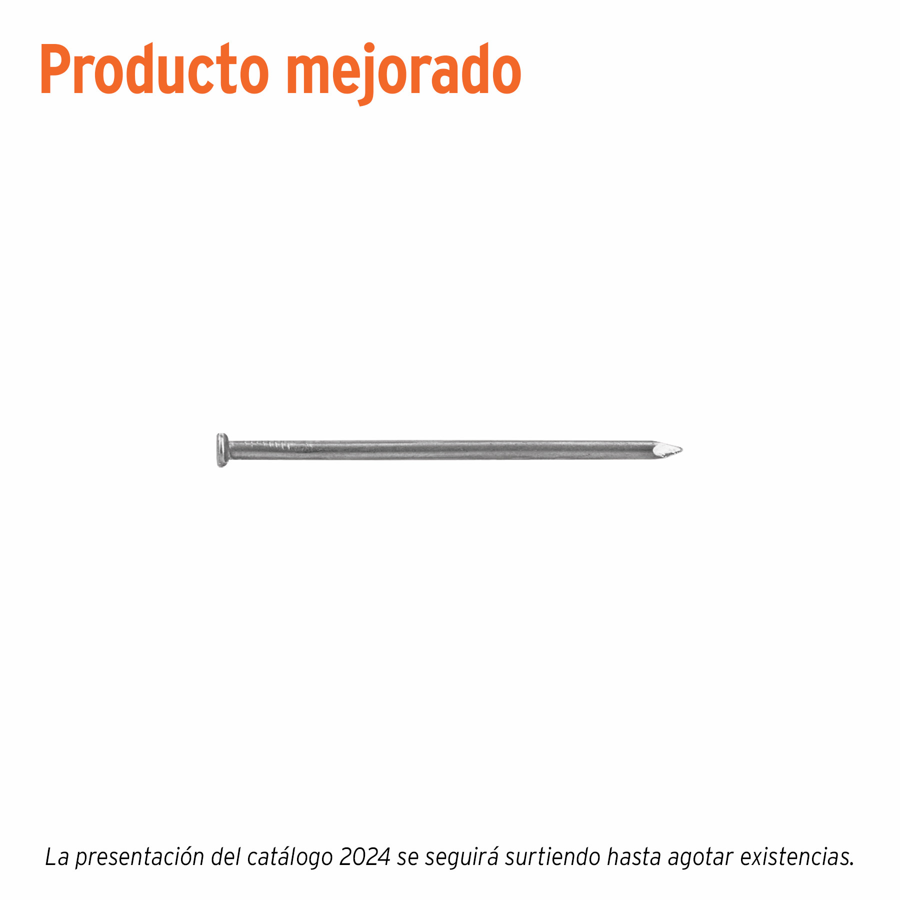 Kilo de clavo estándar 3" con cabeza en caja de 10 kg, FIERO