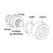 Codo 90° para PEALPE, 3/4", con rosca hembra, FOSET