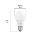 Foco LED 9W (60W) A19, 6500K blanca fría, 800 lm, caja