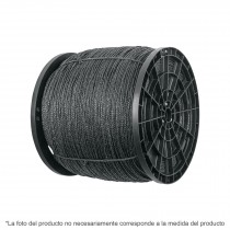 Kilo de cuerda negra de polipropileno 8 mm, carrete 20kg
