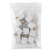 Adaptador 3 a 2, blanco, a granel, VOLTECK