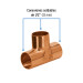 Tee sencilla de cobre 1/2", FOSET BASIC