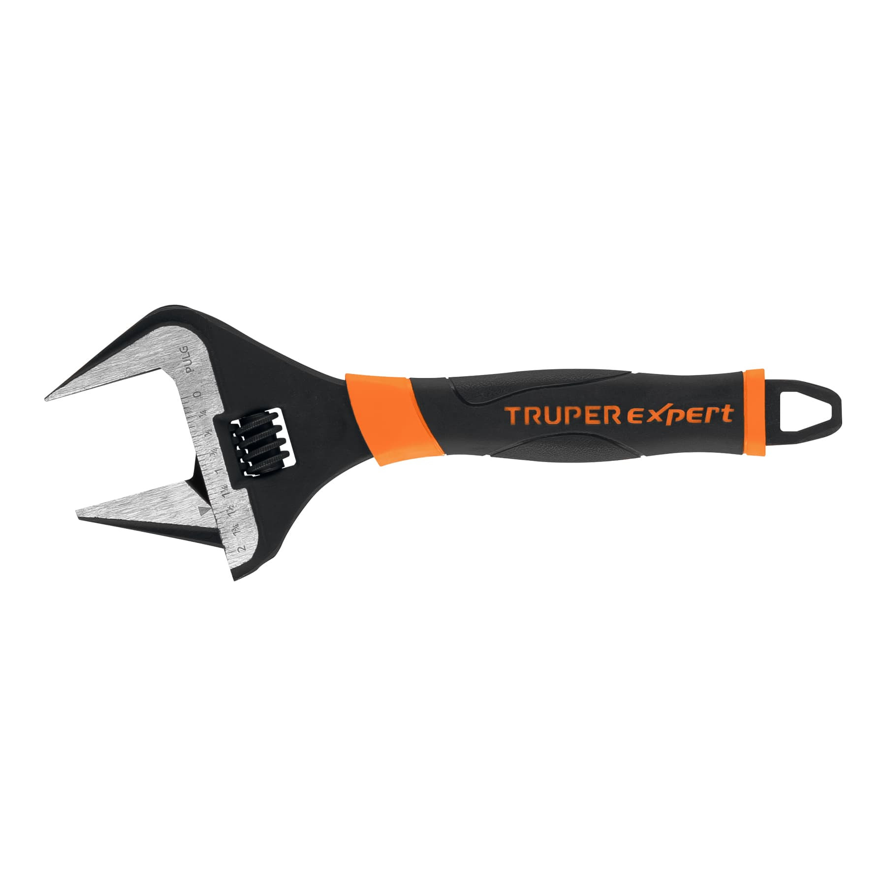 Llave ajustable (perico) 10" boca ancha Comfort Grip, EXPERT