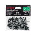 Bolsa c/50 remaches 1/8"x1/2" negros de aluminio, ala 1/4"
