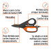Tijera 6" electricista, óxido negro,acero inoxidable, EXPERT