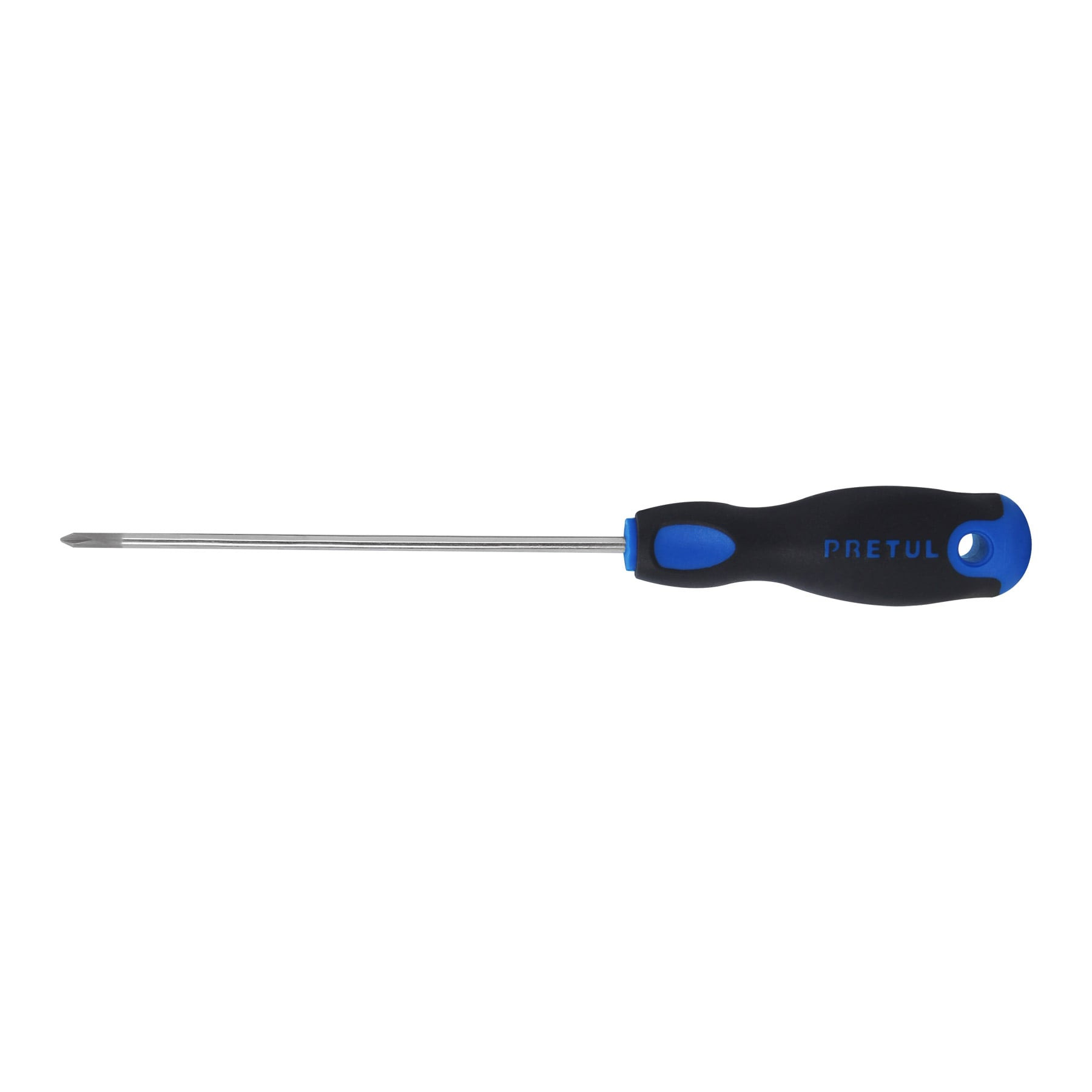 Desarmador de cruz 1/8" x 6" mango Comfort Grip, PRETUL