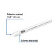 Tubo de 1-1/2" PVC hidráulico cédula 40, 3m, 2.3kg, FOSET