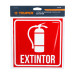 Letrero de señalización "EXTINTOR", 19 x 19 cm, TRUPER