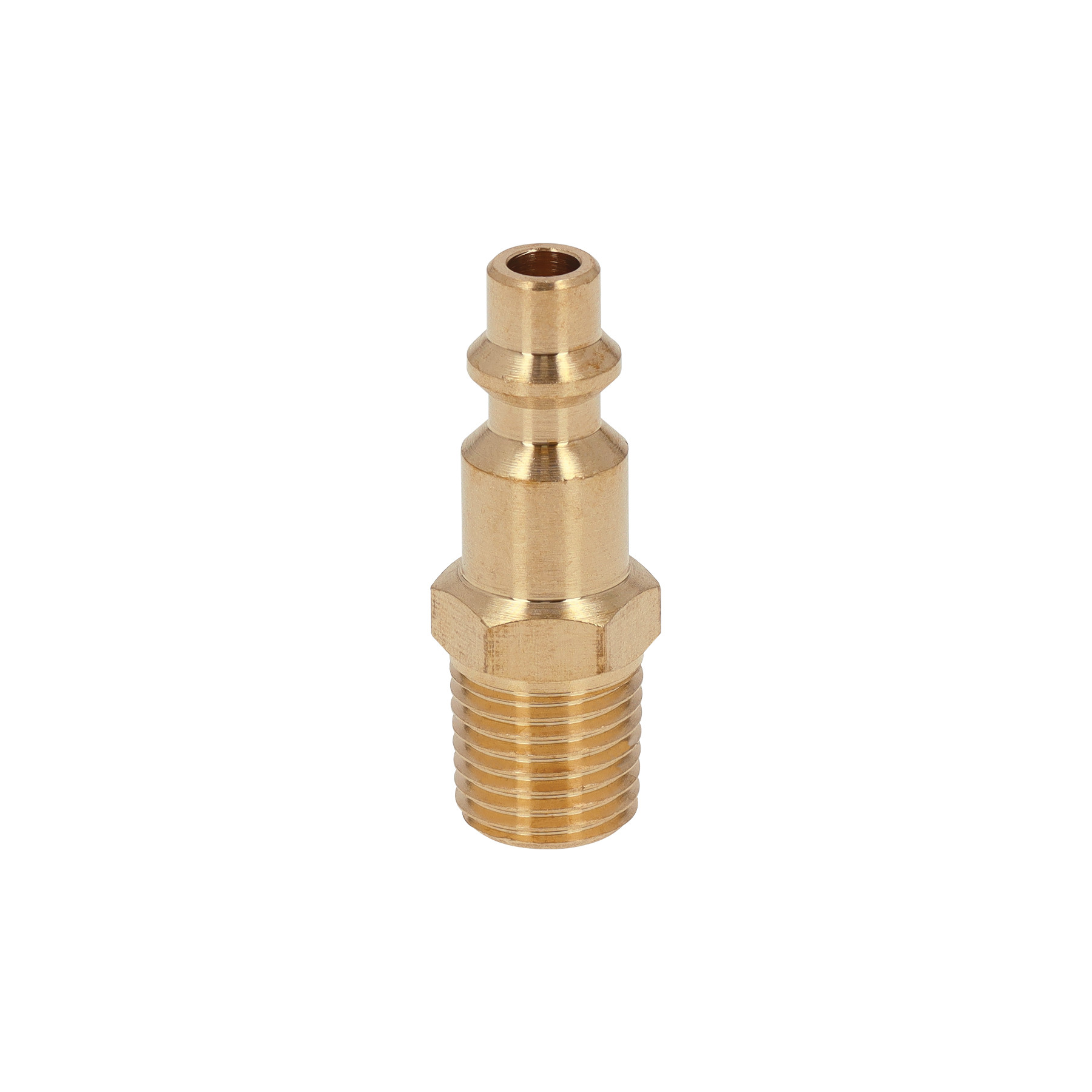 Conector rápido de latón, macho, cuerda 1/4" NPT, TRUPER