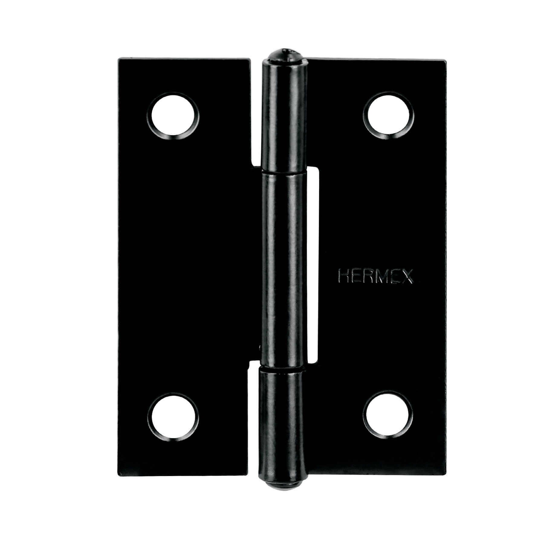 Bisagra rectangular 2 x 1-1/2", acero negro mate, HERMEX