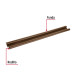Guardapolvo con funda 95 cm, café, HERMEX