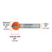 Broca para router, media caña, 1/2", TRUPER