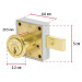 Cerradura para mueble, modelo 26, latón, HERMEX